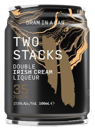 Two Stacks Irish Whiskey - CAN Double Cream Liqueur 17.5% ABV X 12 X 100ml
