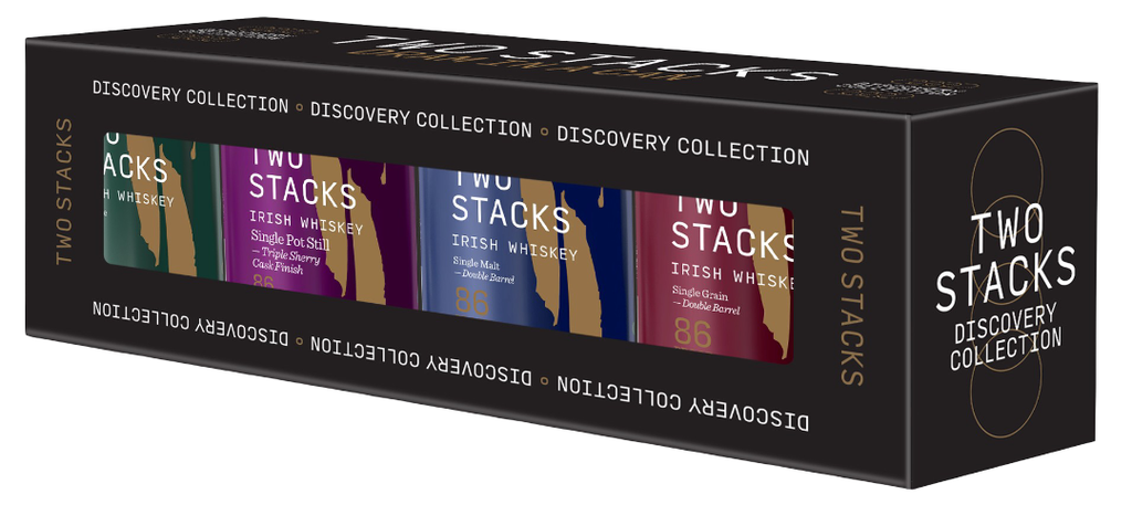 Two Stacks Irish Whiskey - CAN Discovery Collection 43% ABV (4x100ml)