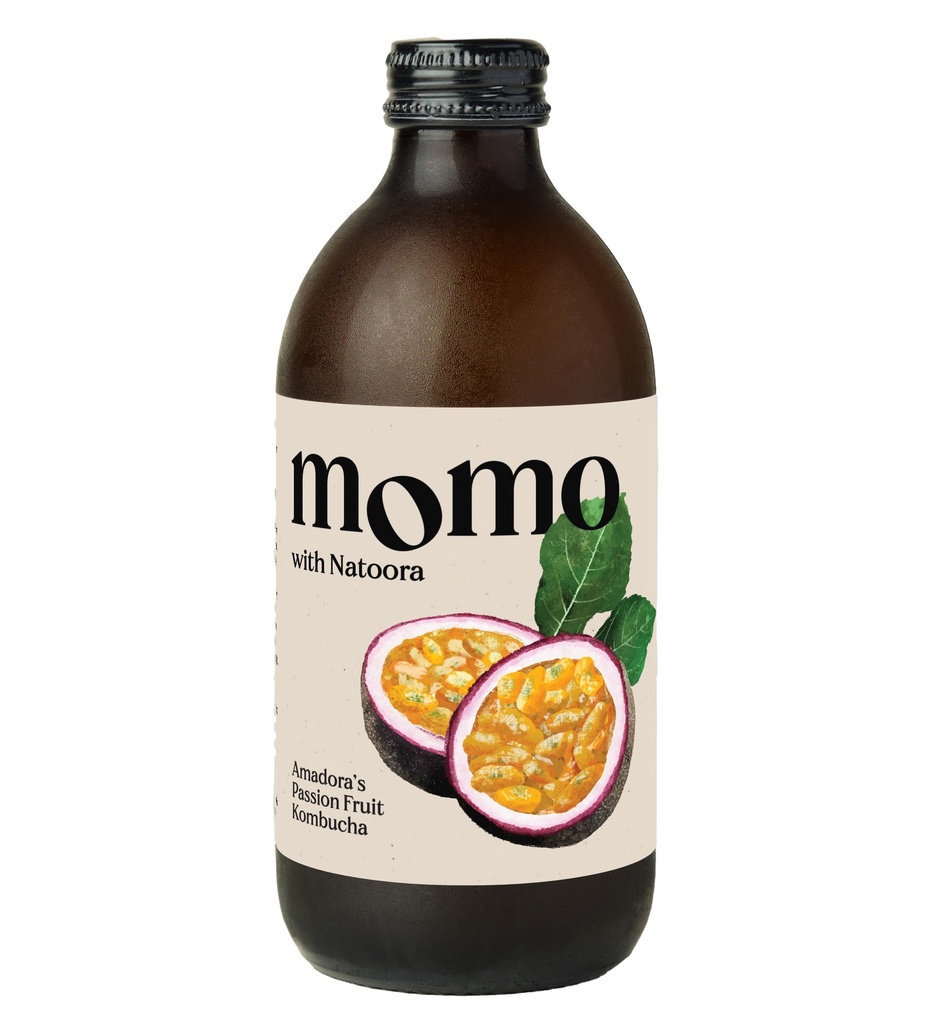 MOMO Kombucha - Limited Edition Amadoras Passion Fruit X 12 X 330ml