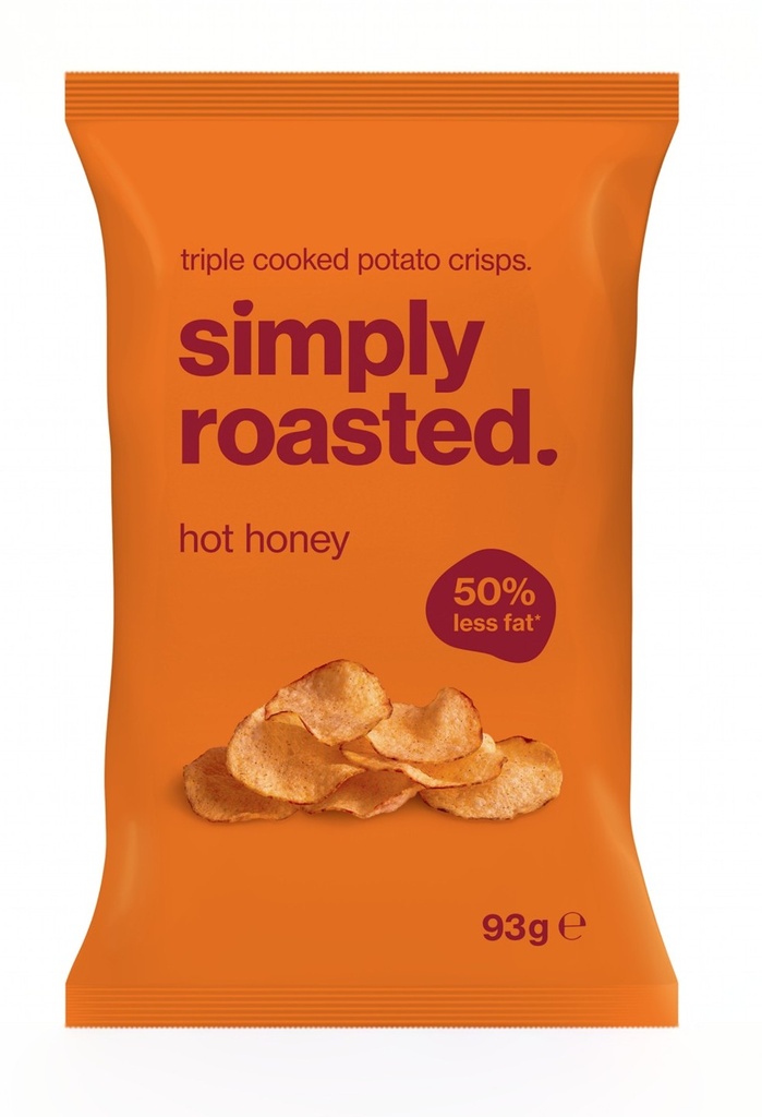 Simply Roasted Crisps - LARGE Hot Honey X 12 X 93g