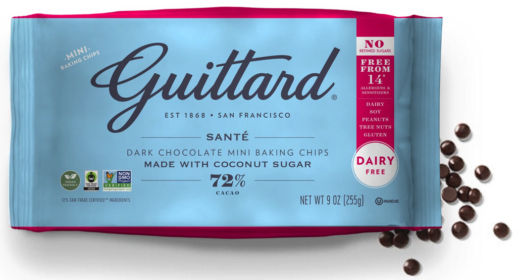 Guittard Baking Chips - Sante Bittersweet Coconut Sugar 72% Cacao 255g