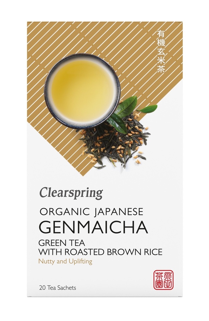 Clearspring Organic Tea - Japanese Genmaicha TEA0704.036A X 4 X 20pcs