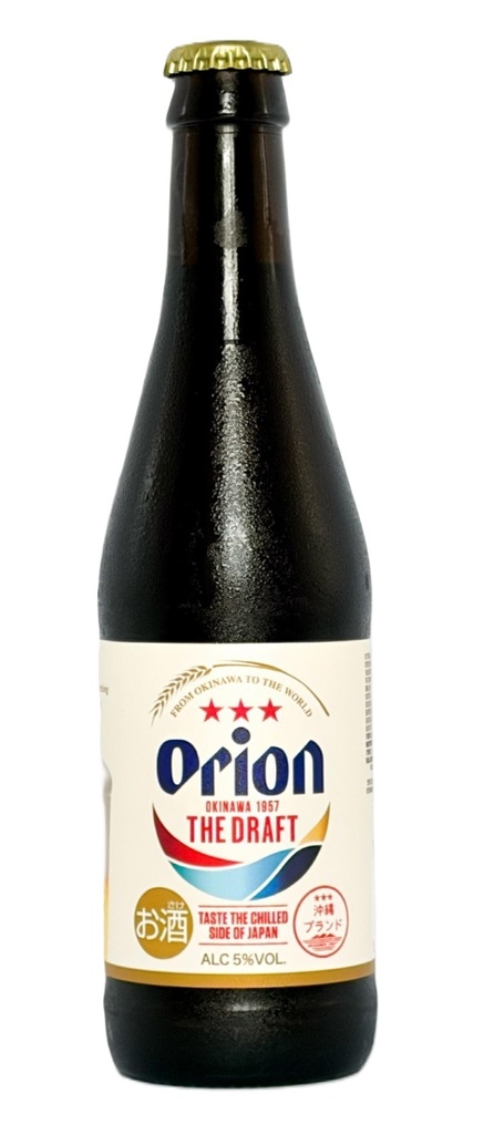 Orion Craft Beer - BOTTLE The Draft Japanese Lager 5% ABV X 12 X 330ml