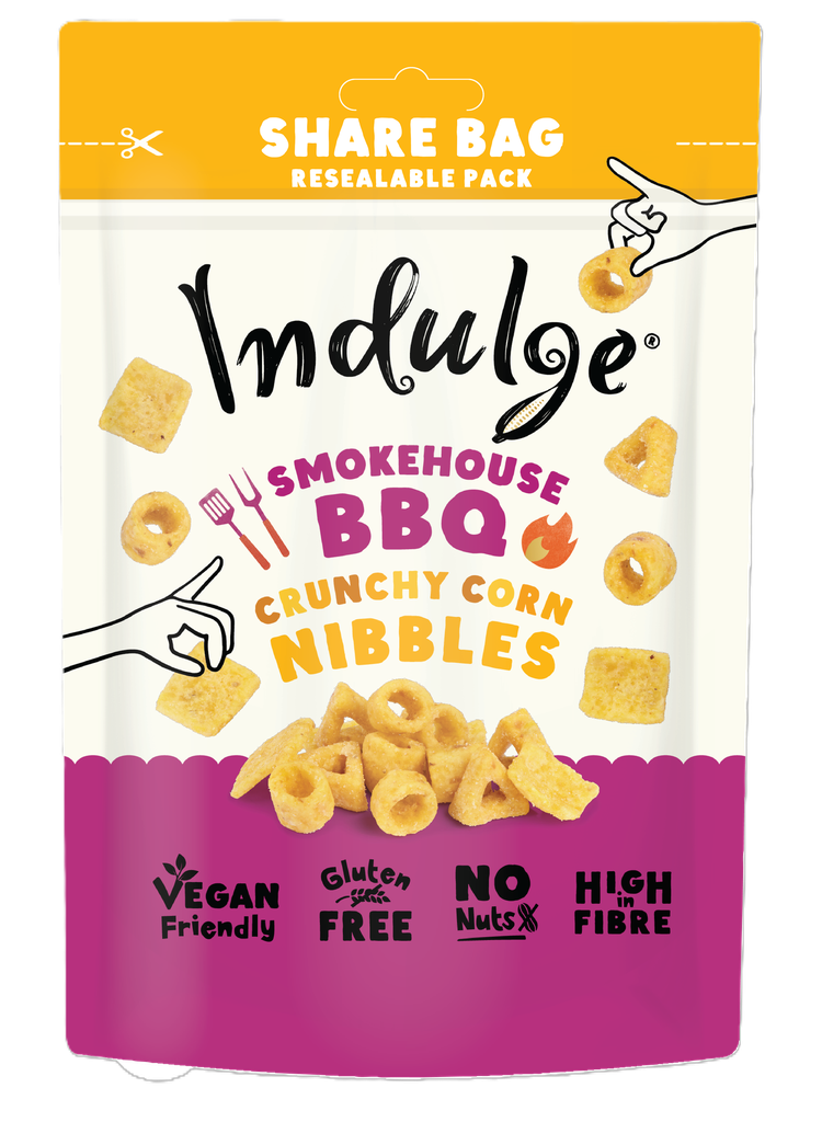 Indulge Corn Snacks - Smokehouse BBQ X 7 X 100g
