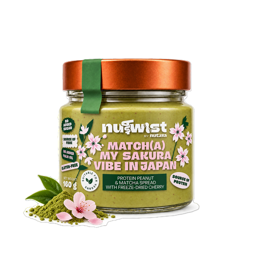 Nutwist Peanut Spread - Matcha My Sakura Vibe in Japan X 8 X 160g