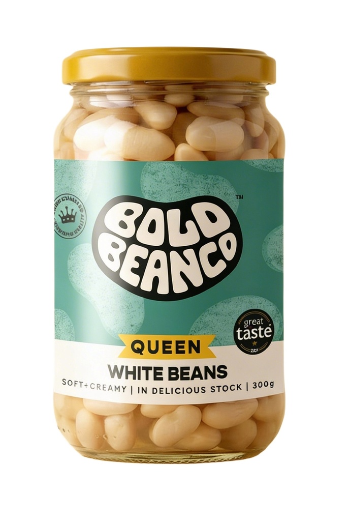 Bold Bean Co Beans - SMALL JAR White Beans X 12 X 300g