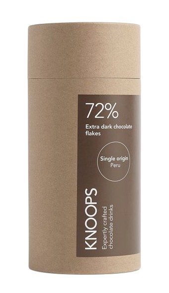 Knoops Hot Chocolate Flakes - 72% Extra Dark 250g