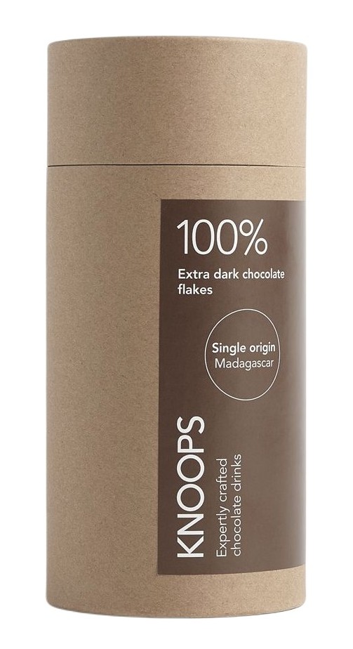 Knoops Hot Chocolate Flakes - 100% Extra Dark 250g