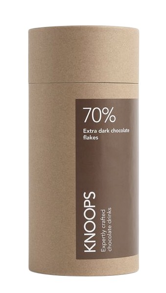 Knoops Hot Chocolate Flakes - 70% Extra Dark 250g