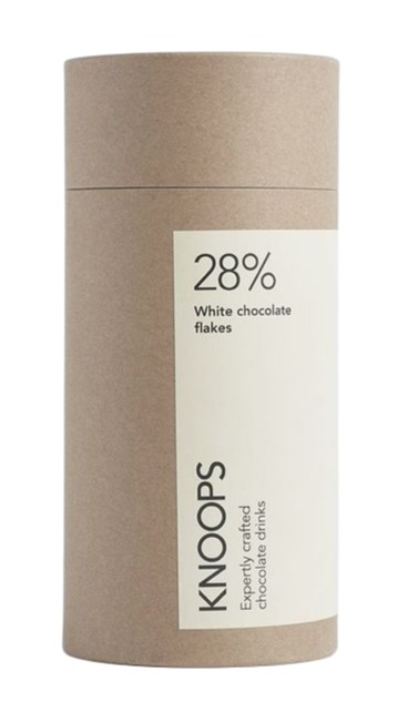 Knoops Hot Chocolate Flakes - 28% White 250g