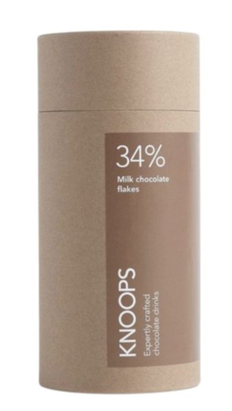 Knoops Hot Chocolate Flakes - 34% Milk 250g