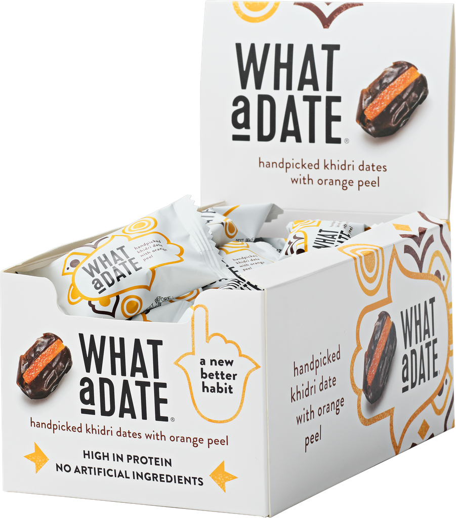 [15% OFF] What A Date Stuffed Dates - Single Pc Khidri with Orange Peel X 30 X 12.5g