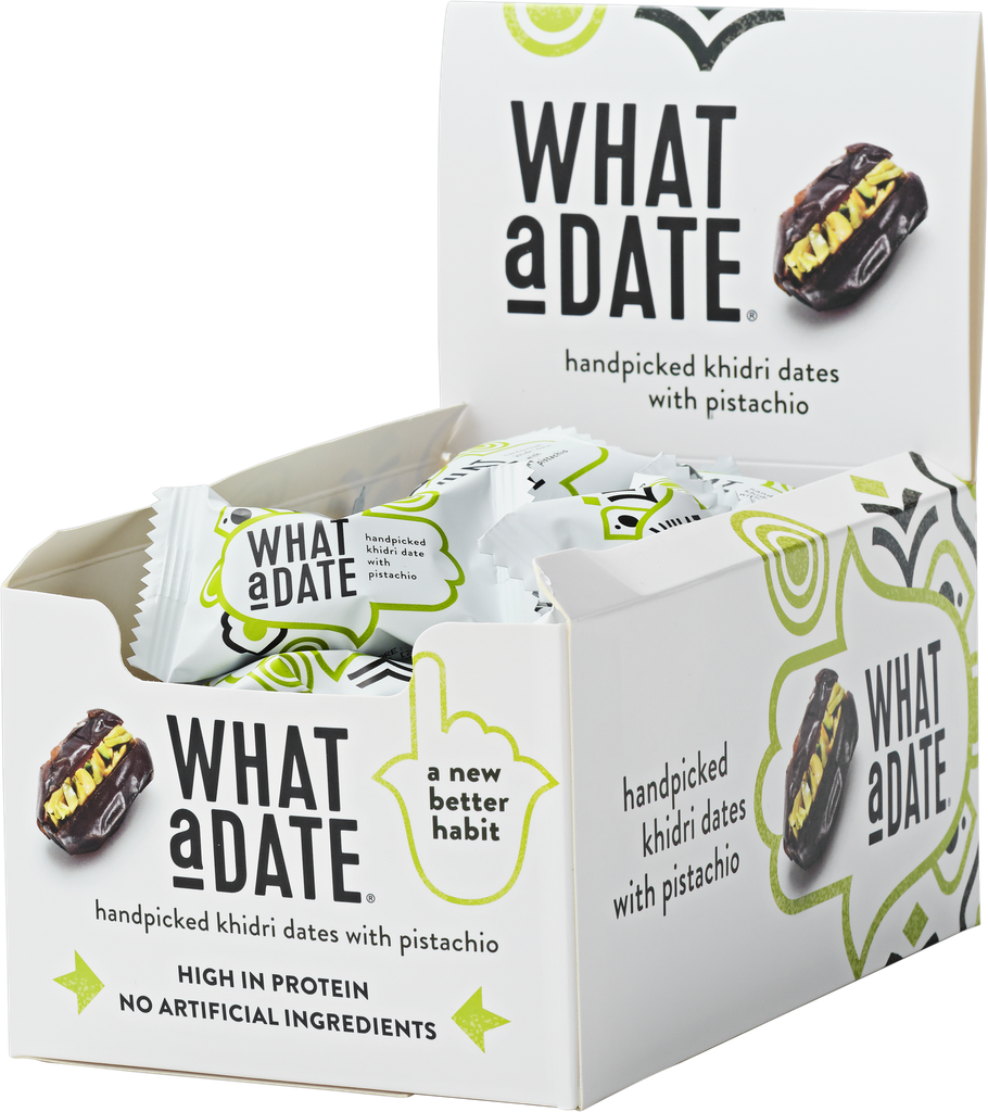 [15% OFF] What A Date Stuffed Dates - Single Pc Khidri with Pistachio X 30 X 12.5g