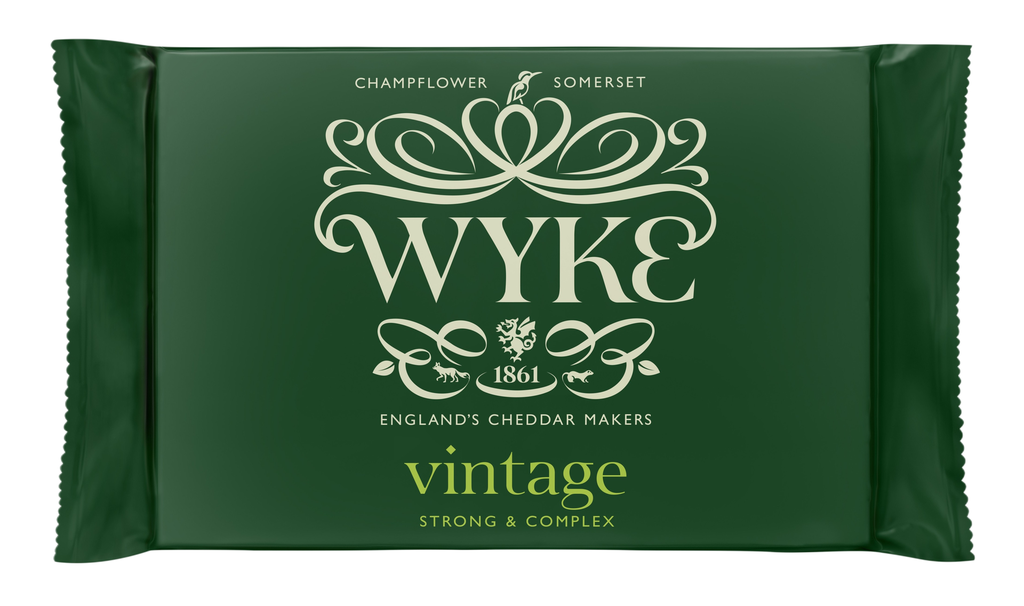 Wyke Farms Cheddar Cheese Block - Vintage Strong and Complex 300g