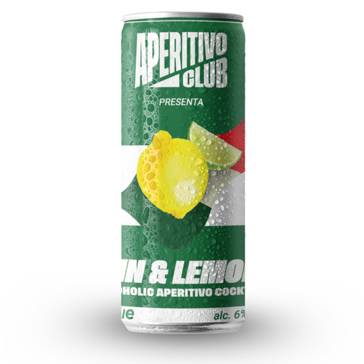 [13404] Aperitivo Club Spritz - Gin and Lemon 6%ABV X 6 X 187ml