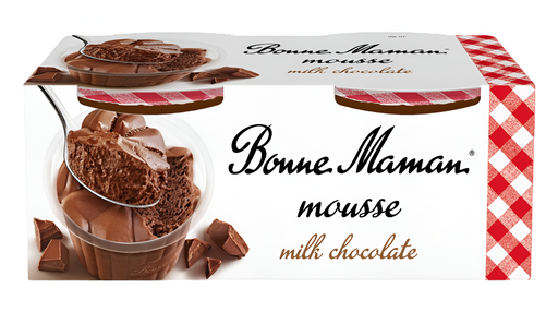 [13385] [10% OFF] Bonne Maman Desserts - Chocolate Mousse (2X70g)