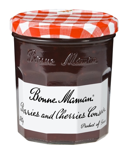 [13394] [10% OFF] Bonne Maman Fruit Conserves - Jam Berries and Cherries X 6 X 370g