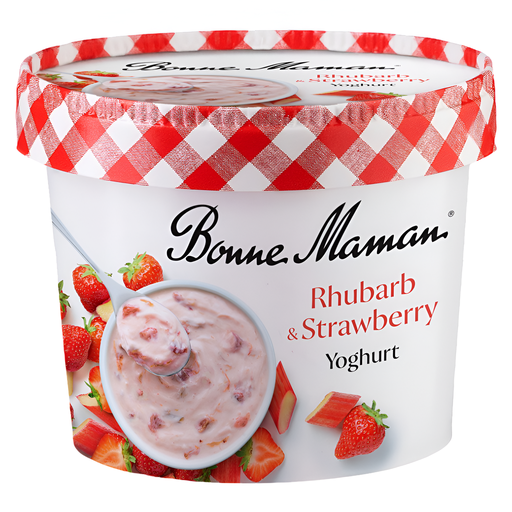 [13383] [10% OFF] Bonne Maman Yoghurt - Rhubarb and Strawberry 450g