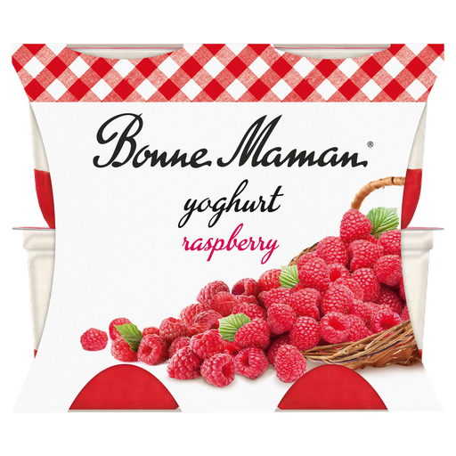 [13947] Bonne Maman Yoghurt - Layered Raspberry (4X115g)
