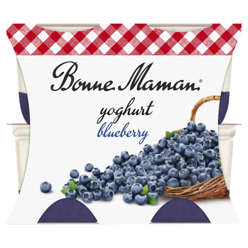 [13948] [10% OFF] Bonne Maman Yoghurt - Layered Blueberry (4X115g)