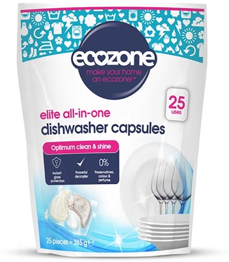 [13167] Ecozone Cleaning Tablets - Dishwasher Elite 25 Tabs 385g