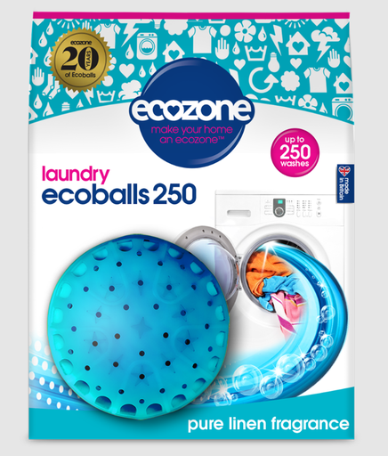 [12128] Ecozone Laundry balls - Fragrance Free 250 Washes 550g