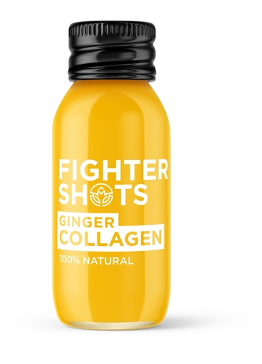 [12142] Fighter Shots Health Shots - Ginger Collagen X 12 X 60ml