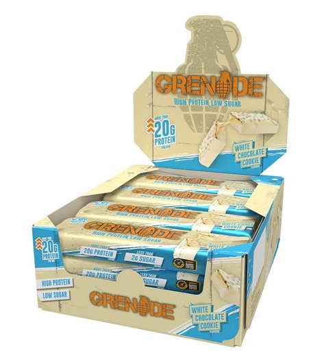[10158] [10% OFF] Grenade Carb Killa Protein Bars - White Chocolate Cookie X 12 X 60g
