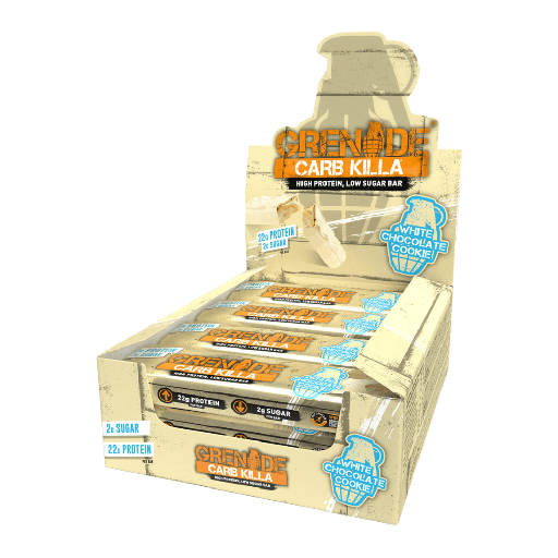 [10158] [10% OFF] Grenade Carb Killa Protein Bars - White Chocolate Cookie X 12 X 60g
