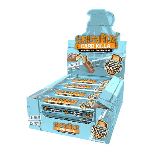 [10162] [10% OFF] Grenade Carb Killa Protein Bars - Chocolate Chip Cookie Dough X 12 X 60g