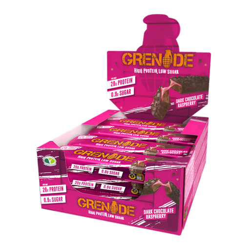 [10164] [10% OFF] Grenade Carb Killa Protein Bars - Dark Chocolate Raspberry X 12 X 60g