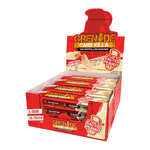 [10166] [10% OFF] Grenade Carb Killa Protein Bars - White Chocolate Salted Peanut X 12 X 60g