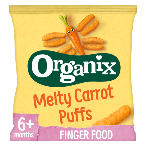 [10240] Organix Organic Baby Puffs - Melty Carrot X 8 X 20g
