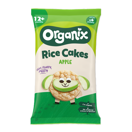 [11040] Organix Organic Baby Rice Cakes - Apple Cake Clouds X 6 X 40g