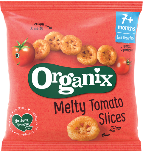 [12376] Organix Organic Baby Snacks - Melty Tomato Slices X 5 X 20g