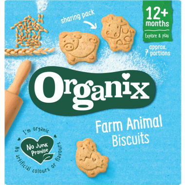 [10244] Organix Organic Toddler Biscuits - Farm Animals X 5 X 100g