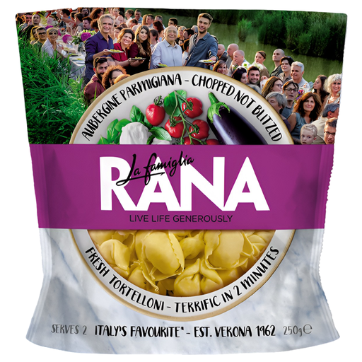 [10281] Rana Fresh Filled Pasta - Tortelloni Aubergine Parmigiana 250g