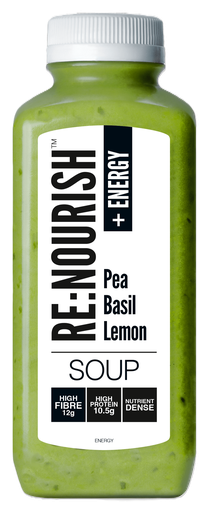 [11543] [PRODUCTION ISSUE] Re Nourish Fresh Soup - Energy Pea Basil Lemon 500g