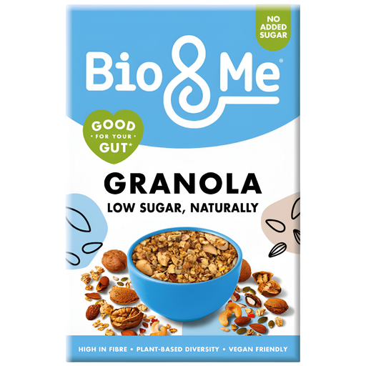 [13323] Bio and Me Vegan Granola - Low Sugar Naturally X 5 X 360g