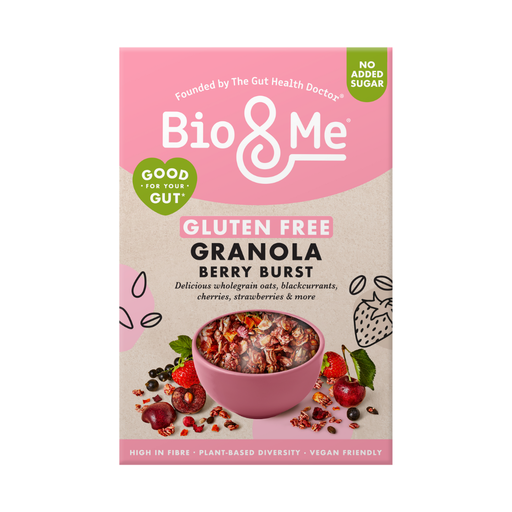 [13332] [15% OFF] Bio and Me Vegan Granola - Gluten Free Berry Burst X 5 X 350g