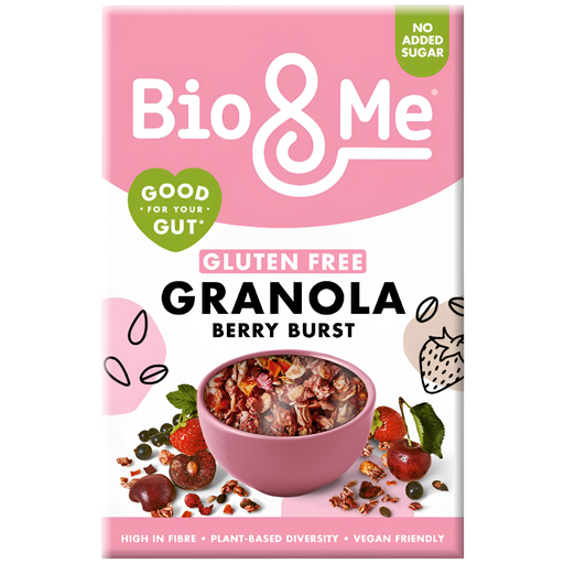 [13332] Bio and Me Vegan Granola - Gluten Free Berry Burst X 5 X 350g