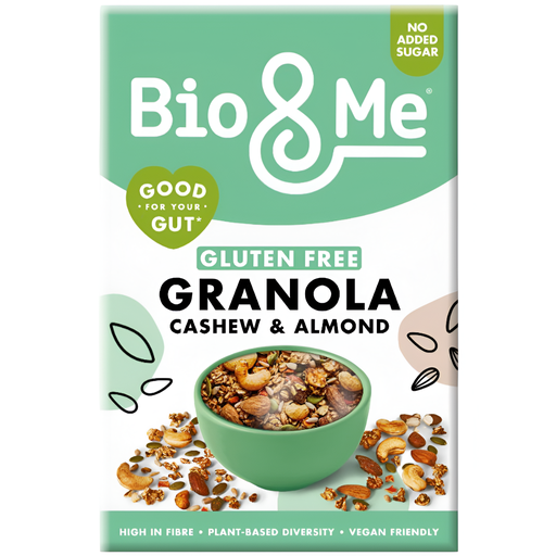 [13333] Bio and Me Vegan Granola - Gluten Free Cashew and Almond X 5 X 350g