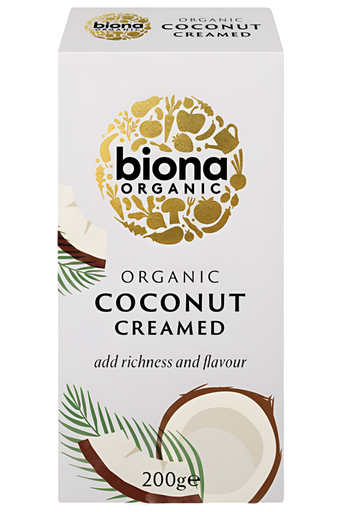 [4472] Biona Organic Coconut - Creamed Coconut X 12 X 200g