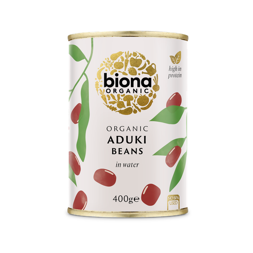 [3117] Biona Organic Veg & Pulse Cans - Aduki Beans X 6 X 400g