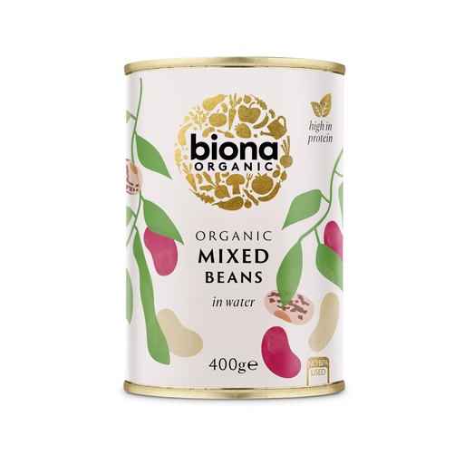 [3133] Biona Organic Veg & Pulse Cans - Mixed Beans X 6 X 400g
