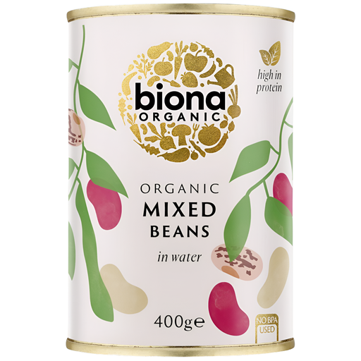 [3133] Biona Organic Veg & Pulse Cans - Mixed Beans X 6 X 400g