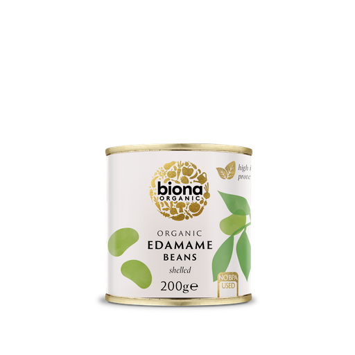 [3139] Biona Organic Veg & Pulse Cans - Edamame Beans X 12 X 200g