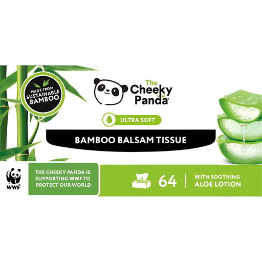 [13335] Cheeky Panda Bamboo Facial Tissue - Balsam 64 Tissues