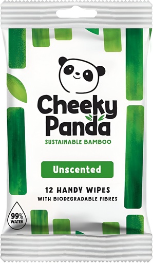 [13466] Cheeky Panda Bamboo Handy Wipes - 12 wipes