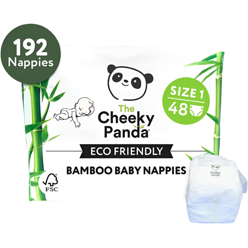 [11583] [15% OFF] Cheeky Panda Bamboo Nappies - Size 1 48pc